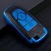 Cover Chiave/telecomando per Ford Fusion Mondeo Mustang Edge Expedition EXplorer 2018 portachiavi Auto Shel - 2019 custodia protettiva per chiave in fibra di carbonio anticaduta per Ford Fusion Mondeo Mustang Edge