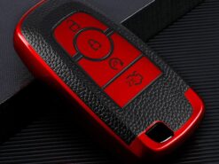 Cover Chiave/telecomando per Ford Fusion Mondeo Mustang Edge Expedition EXplorer 2018 portachiavi Auto Shel - 2019 custodia protettiva per chiave in fibra di carbonio anticaduta per Ford Fusion Mondeo Mustang Edge 2