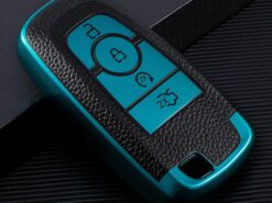 Cover Chiave/telecomando per Ford Fusion Mondeo Mustang Edge Expedition EXplorer 2018 portachiavi Auto Shel - 2019 custodia protettiva per chiave in fibra di carbonio anticaduta per Ford Fusion Mondeo Mustang Edge 3