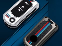 Cover custodia chiave auto per Mazda 2 3 6 CX5 CX-5 - Chiave dell automobile della lega Shell per Mazda 2 3 6 CX5 CX 5 pieghevole telecomando