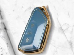 Cover custodia chiave auto per VW Volkswagen Golf 8 Mk8 2020 Skoda Octavia 3 pulsanti