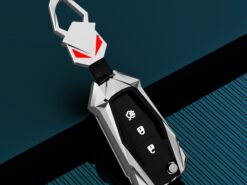 Cover custodia chiave auto per Ford Fusion Fiesta Escort Mondeo Everest RangerExplorer Mustang - Copertura completa della cassa chiave a distanza dell automobile in lega di zinco per Ford Fusion 2