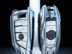 Cover custodia chiave auto per BMW 525 f30 f10 F18 118i 320i 1 3 5 7 serie X3 X4 M3 M4 M5 - Copertura della cassa chiave dell automobile in lega di zinco per BMW 525 f30 f10 F18 3