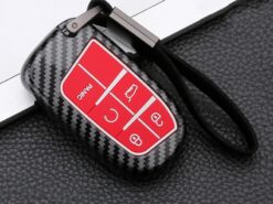 Cover custodia chiave auto per Jeep Renegade Compass Grand Cherokee Per Chrysler 300C Wrangler Dodge - Copertura di chiave dell automobile di caso Fob Per Jeep Renegade Compass Grand Cherokee Per Chrysler 2