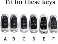 Cover custodia chiave auto per Hyundai Sonata Tucson 2020 per telecomando con telecomando in fibra di carbonio 4 Cover custodia chiave auto per Hyundai Sonata Tucson 2020 per telecomando con telecomando in fibra di carbonio - Custodia in ABS per telecomando con telecomando in fibra di carbonio per Hyundai Sonata Tucson 2020 2