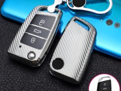 Cover custodia chiave auto per Seat Altea(04-19)Arona(17-19)Ateca(16-19)Ibiza(00-19)fr Leon(00-19)2 mk1 mk2 mk3 5f fr 1 m cupra - Custodia portachiavi per auto borsa portachiavi per Seat Altea 04 19 Arona 17 19 Ateca 16 2