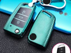 Cover custodia chiave auto per Seat Altea(04-19)Arona(17-19)Ateca(16-19)Ibiza(00-19)fr Leon(00-19)2 mk1 mk2 mk3 5f fr 1 m cupra - Custodia portachiavi per auto borsa portachiavi per Seat Altea 04 19 Arona 17 19 Ateca 16 4