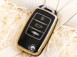 Cover custodia chiave auto per Changan CS75 EADO CS35 RAETON CS15 V3 V5 V7 2 pulsanti - Custodia portachiavi per auto custodia protettiva set fob per Changan CS75 EADO CS35 RAETON CS15 V3 8