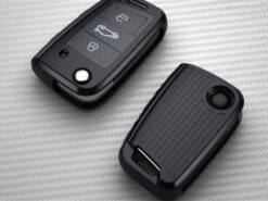 Cover custodia chiave auto per Volkswagen VW Polo MK7 Golf 7 Tiguan passat per Skoda Octavia Kodiaq Karoq per Seat Ateca Leon - H4f796505e9ec4ed6b467224b84106c41U