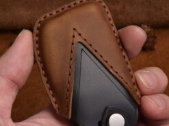 Cover custodia chiave auto per Hyundai iX20 I30 IX35 I40 Ix25 Tucson Verna Sonata - Leather Car Key Case Cover Protection Shell Skin For Hyundai iX20 I30 IX35 I40 Ix25 Tucson 2