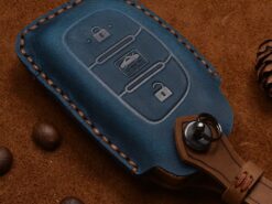 Cover custodia chiave auto per Hyundai iX20 I30 IX35 I40 Ix25 Tucson Verna Sonata - Leather Car Key Case Cover Protection Shell Skin For Hyundai iX20 I30 IX35 I40 Ix25 Tucson 4