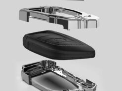 Cover custodia chiave auto per BMW 2 3 5 6 serie G21 G20 G07 F45 F46 G30 G31 G11 G12 F15 F16 X3 X4 X5 X1 - Pelle della copertura della cassa del telecomando dell automobile in lega di zinco per BMW 2 3