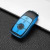 Cover custodia chiave auto per Mercedes Benz classe A C E S W177 W205 W213 W221 - Portachiavi per auto custodia portachiavi per Mercedes Benz classe A C E S W177 W205 W213