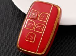 Cover custodia chiave auto per jaguar xf xj per land rover freelander - Portachiavi per auto per jaguar xf xj per land rover freelander 2 coperchio di protezione supporto 4