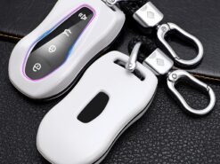 Cover custodia chiave auto per Geely 19 Emgrand GL GS - Protezione della catena chiave della copertura della cassa chiave dell automobile dell abs della fibra del 2