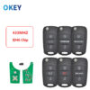 Chiave/Telecomando Per Kia Rio 3 Picanto Ceed Cerato Sportage K2 K3 K5 Hyundai I30 Ix35 434mhz Id46 Chi - Kia - Chiave auto remota Okey per KIA Rio 3 Picanto Ceed Cerato Sportage K2 K3 K5 Hyundai