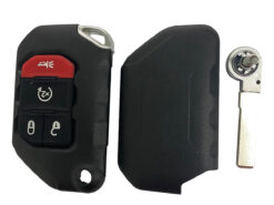 Chiave/Telecomando Per Jeep Wrangler 2018 2019 Fcc 4a 4a Pcf7939m 433mhz Flip Keyless Promixity Card - Telecomandata Jeep - Chiave dell automobile telecomandata Okey per Jeep Wrangler 2018 2019 FCC 4A 4A PCF7939M 433MHz Flip 1