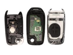 Chiave/Telecomando Per Renault Kadjar Captur Control Fob 433mhz 433.93mhz - 3 Pulsanti Flip Remote 4a 4a Chip Renault - Jingyuqin 3 pulsanti Flip Remote Car Key 4A 4A Chip per Renault Kadjar Captur Control FOB 4