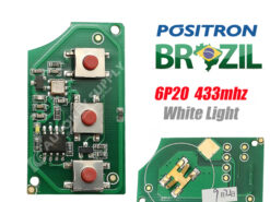 Chiave/Telecomando Per 6 P20 Remote Key Car-styling Program Flip 433mhz,chip Di Alta Qualità Shell White Light Akbpcp077 - P