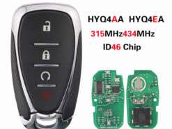 Chiave/Telecomando Per Chevrolet Camaro Equinox Cruze Malibu Spark Hyq4ea Con Chiave Di Emergenza - 2/4 Pulsanti Smart Remote Fob 434mhz Id46 Chip Chevrolet
