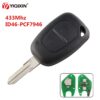 Chiave/Telecomando Per Renault Clio Scenic Kangoo Logan Sandero Spolverino Chiave 433mhz Id46 Chip Pcf7946 Con Vac102 Lama - 2 Tasto Renault - YIQIXIN 2 Tasto Chiave A Distanza Per Renault Clio Scenic Kangoo Logan Sandero Spolverino Chiave 433Mhz