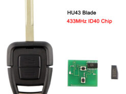 Chiave/Telecomando Per Vauxhall Opel Astra Vectra Zafira - 2 Pulsanti 433.92mhz Hu43/hu100/ym28/hu46 Lama Fob Delphi Id40 Chip Vauxhall - YIQIXIN 2 pulsanti chiave remota 433 92Mhz HU43 HU100 YM28 HU46 lama FOB Delphi ID40 Chip 1