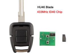 Chiave/Telecomando Per Vauxhall Opel Astra Vectra Zafira - 2 Pulsanti 433.92mhz Hu43/hu100/ym28/hu46 Lama Fob Delphi Id40 Chip Vauxhall - YIQIXIN 2 pulsanti chiave remota 433 92Mhz HU43 HU100 YM28 HU46 lama FOB Delphi ID40 Chip 2