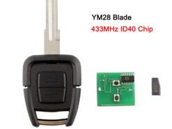 Chiave/Telecomando Per Vauxhall Opel Astra Vectra Zafira - 2 Pulsanti 433.92mhz Hu43/hu100/ym28/hu46 Lama Fob Delphi Id40 Chip Vauxhall - YIQIXIN 2 pulsanti chiave remota 433 92Mhz HU43 HU100 YM28 HU46 lama FOB Delphi ID40 Chip 3