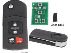 Chiave/Telecomando Per Mazda 3 2010 2 5 6 Cx-7 Cx-9 Miata M6 Mx-5 - 3/4 Bottoni A Distanza Pieghevole  315mhz Bgbx1t478ske125-01 4d63 Chip 80bit  Mazda