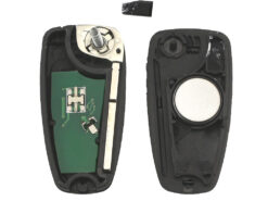 Chiave/Telecomando Per Ford Fawkes 3 - 3 Bottoni Di Vibrazione Pieghevole La Messa A Fuoco Mk1 Fiesta 2013 433mhz Con 4d63 Chip Hu101 Lama Chiedere Ford - YIQIXIN 3 Bottoni di Vibrazione Pieghevole Chiave A Distanza Dell automobile Per Ford Fawkes 3 Per 1