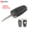 Chiave/Telecomando Per Ford Fawkes 3 - 3 Bottoni Di Vibrazione Pieghevole La Messa A Fuoco Mk1 Fiesta 2013 433mhz Con 4d63 Chip Hu101 Lama Chiedere Ford - YIQIXIN 3 Bottoni di Vibrazione Pieghevole Chiave A Distanza Dell automobile Per Ford Fawkes 3 Per