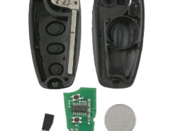 Chiave/Telecomando Per Ford Fawkes 3 - 3 Bottoni Di Vibrazione Pieghevole La Messa A Fuoco Mk1 Fiesta 2013 433mhz Con 4d63 Chip Hu101 Lama Chiedere Ford - YIQIXIN 3 Bottoni di Vibrazione Pieghevole Chiave A Distanza Dell automobile Per Ford Fawkes 3 Per 3