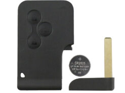 Chiave/Telecomando Per Renault Megane 2 3 Scenic Clio Logan Card Chiave Remota Con Chiave Piccola - 3 Button Smart Card 433mhz Originale Id46 Pcf7947 Chip Renault - YIQIXIN 3 Button Smart Card chiave auto chiave 433Mhz originale ID46 PCF7947 Chip per Renault Megane