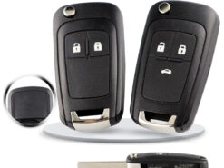 Chiave/Telecomando Per Vauxhall Opel Astra - 3 Tasto Del Di Vibrazione Pieghevole Con 433mhz Id46 Transponder Chip Chevrolet Buick Vauxhall - YIQIXIN 3 Tasto del Telecomando Chiave Dell automobile di Vibrazione Pieghevole Con 433Mhz ID46 Transponder Chip 3