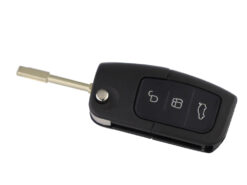 Chiave/Telecomando Per Ford Fusion Focus Mondeo Fiesta Galaxy Fo21 Lama Uncut Veicolo Auto Flip Key - 3 Pulsanti 433mhz Ford - YIQIXIN 3 pulsanti 433MHZ chiave a distanza per Auto fai da te per Ford Fusion Focus 2