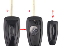 Chiave/Telecomando Per Ford Mondeo Transit Connect Focus 2 Mk1fiesta 2013 Fo21 Blade - 3 Pulsanti 433mhz 4d60 Chip Smart Remote Flip Ford - YIQIXIN 3 pulsanti 433Mhz 4D60 Chip Smart Remote Car Key Flip per Ford Mondeo Transit Connect 5