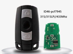 Chiave/Telecomando Per Bmw Cas3 X1 X6 Z4 1/3/5/7 Serie Keyless Entry Id46 Pcf7945 Circuito Integrato - 315/315lp/433/868mhz 3 Bottoni Remoto Intelligente  Bmw
