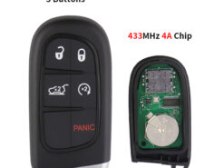 Chiave/Telecomando Per Jeep Grand Cherokee 2013-2018 Sostituito M3n40821302 Smart Card Automatica - 5 Pulsanti 433mhz Id46 Chip Fob Jeep