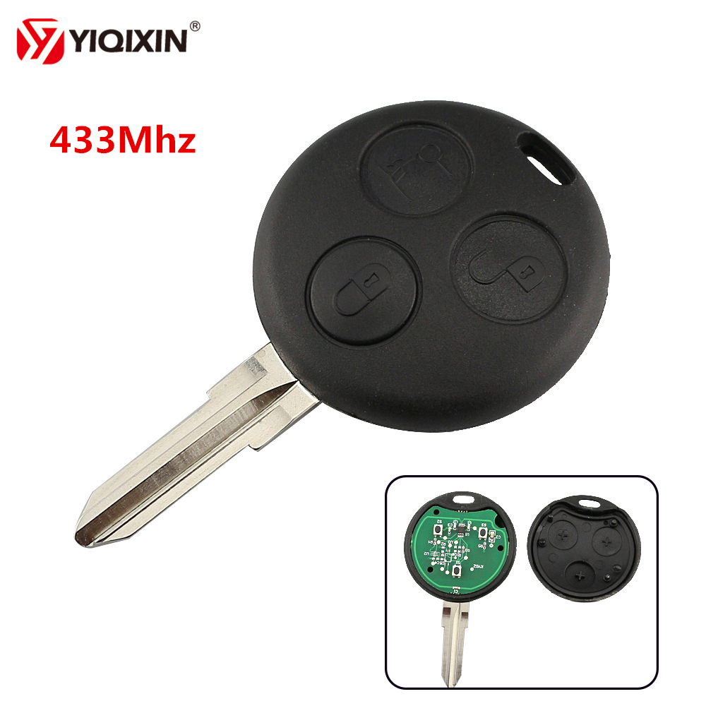 YIQIXIN-chiave-a-distanza-per-auto-a-3-pulsanti-per-mercedes-benz-Smart-Fortwo-450-Forfour Chiave/Telecomando Per Mercedes-benz Smart Fortwo 450 Forfour 451 City Roadster Coupe Cabrio 433mhz Lama Con Chip - Mercedes - YIQIXIN chiave a distanza per auto a 3 pulsanti per mercedes benz Smart Fortwo 450 Forfour 5