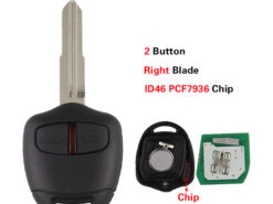 Chiave/Telecomando Per Mitsubishi Outlander Pajero Montero Triton Asx Lancer Mit11 Lama Destra 433mhz Chip Id46 -   Mitsubishi